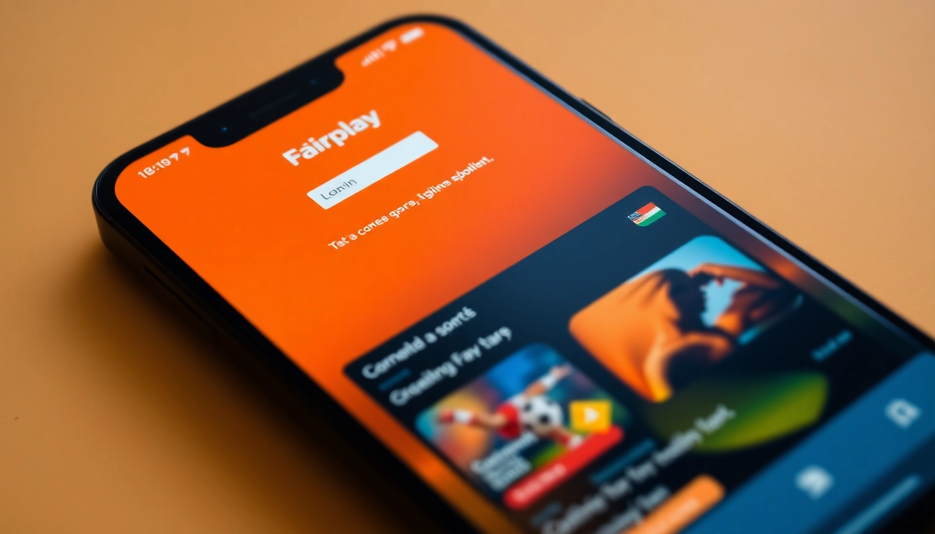 Screenshot of the Fairplay app login screen showcasing sports betting and bonus offers for seamless Indian gaming experiences.