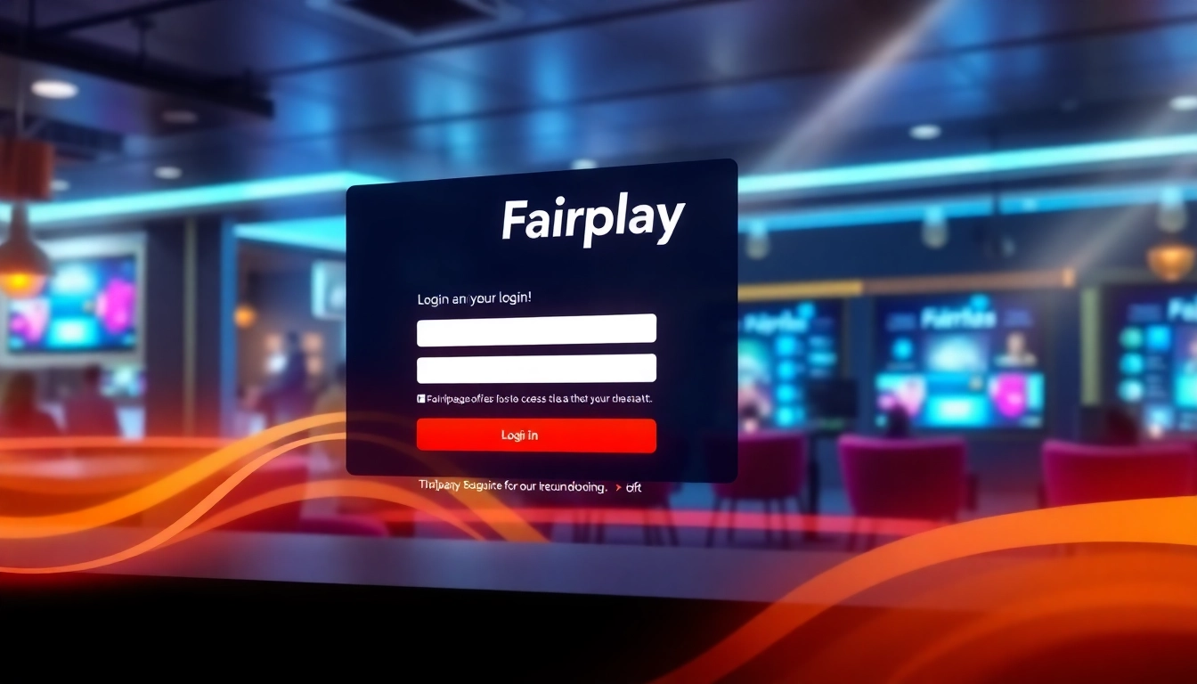 Fairplay login screen with secure, user-friendly interface highlighting easy access and trusted gaming environment
