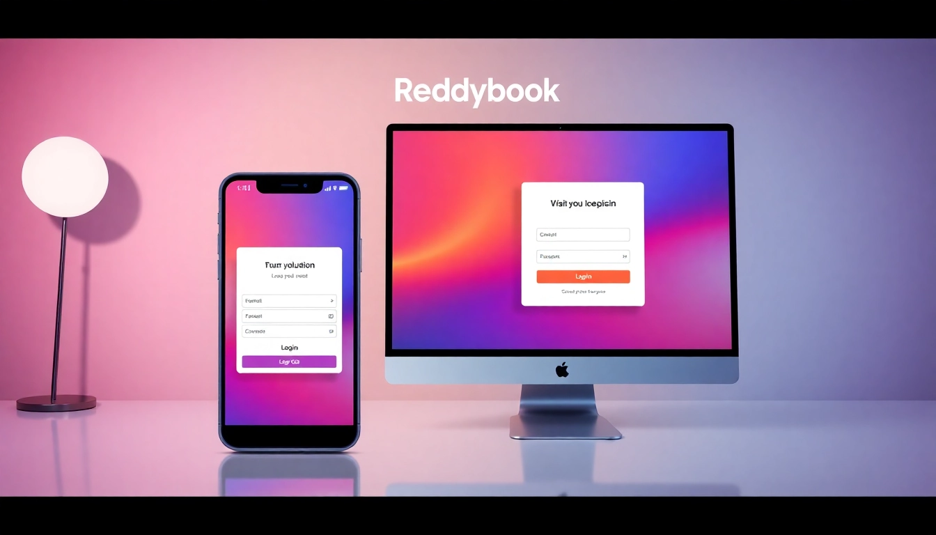 Clear view of a user accessing Reddybook login on a computer screen, emphasizing ease of access and secure authentication for online betting.