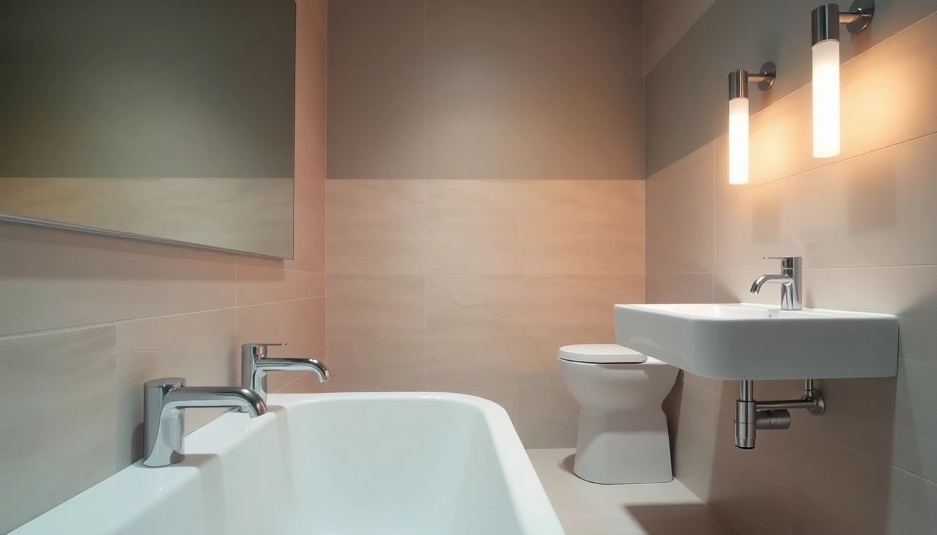 Professional bathroom renovation airdrie with modern fixtures and clean design, highlighting