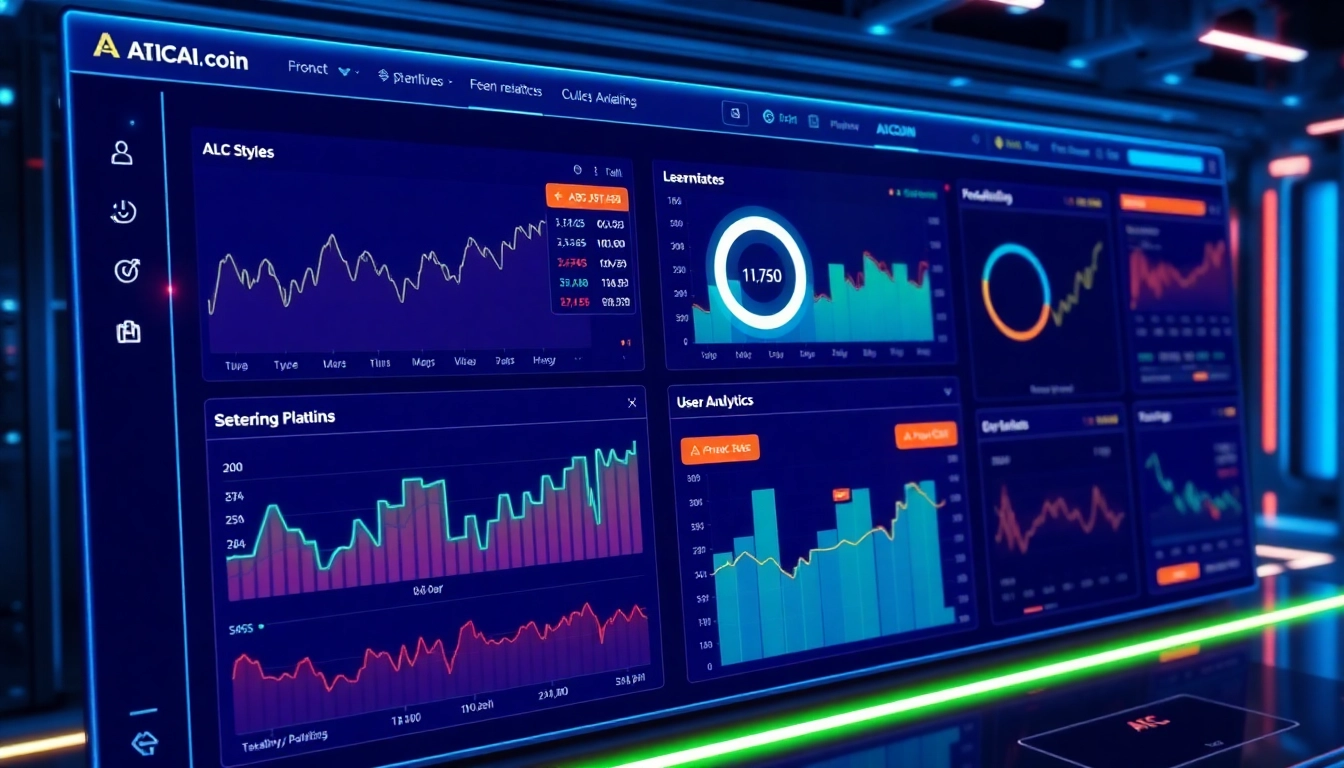 Professional AICoin platform displaying real-time market data and analytics for investors