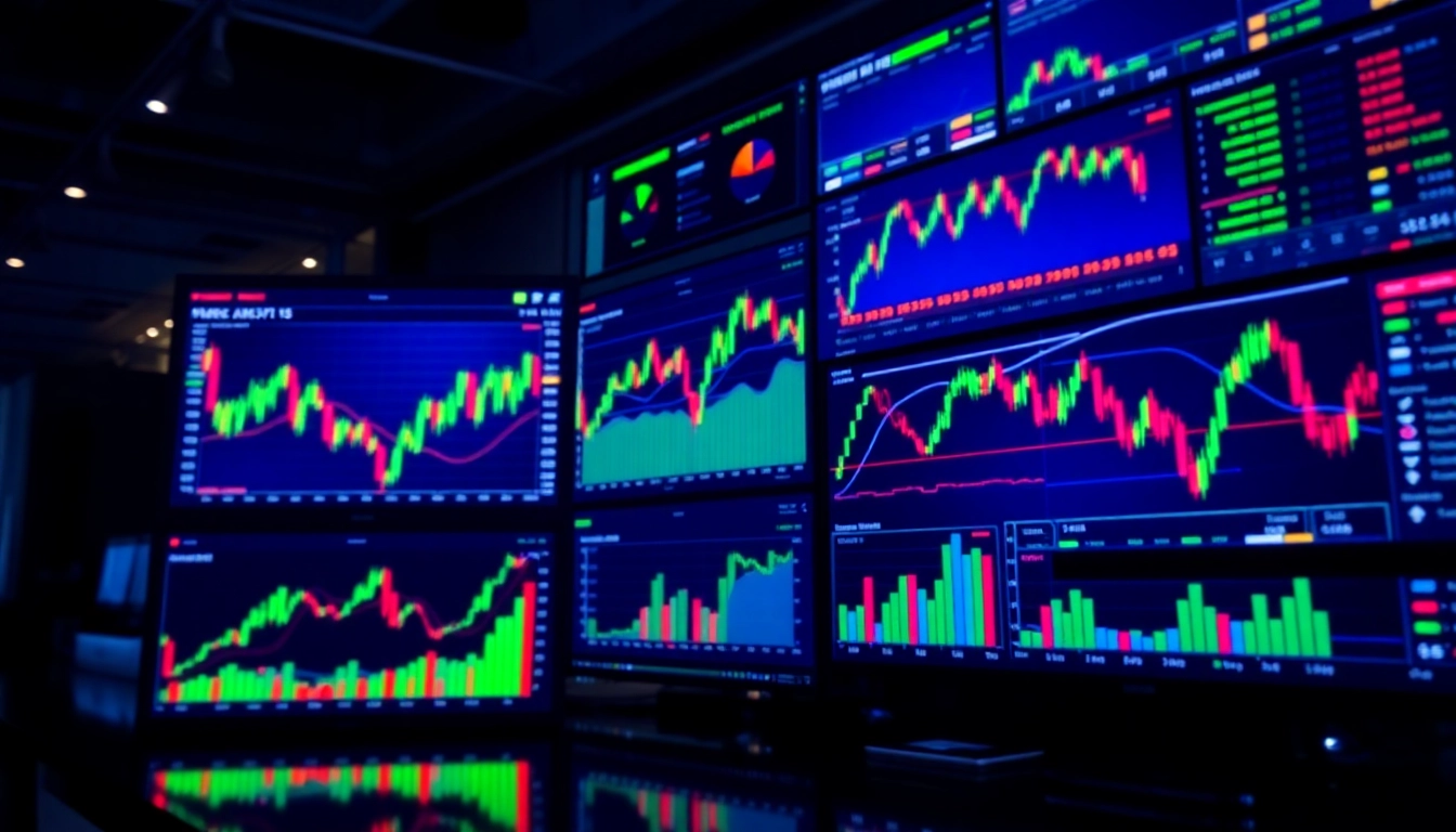Trading view platform displaying real-time market charts and analysis for traders seeking